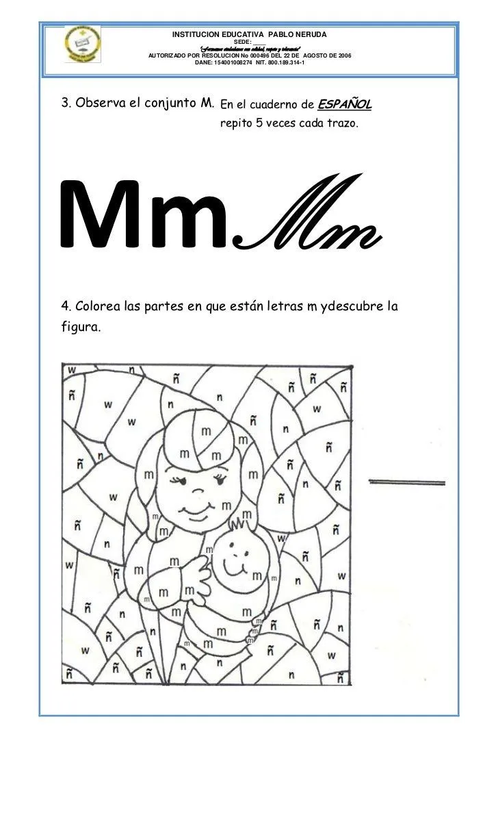 2. letra m