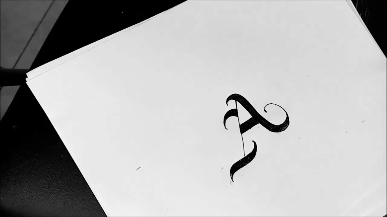 como hacer letra agotica/ letra de abecedario gotico/gotic lettering/letras chicanas - YouTube como hacer letra agotica/ letra de abecedario gotico/gotic lettering/letras chicanas - YouTube