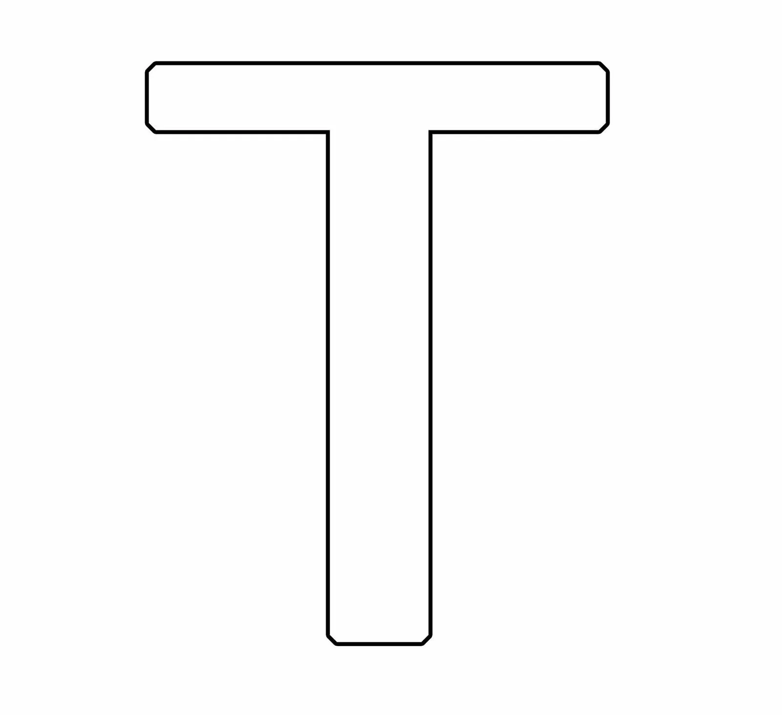 Letra t para colorear - Imagui