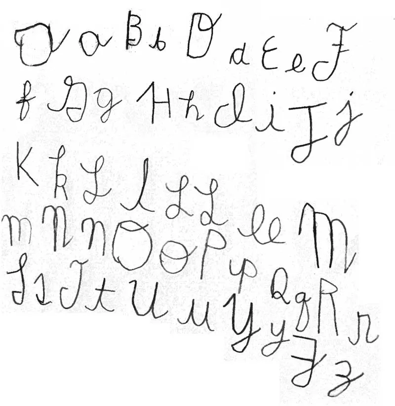 Letra Cursiva para Niños