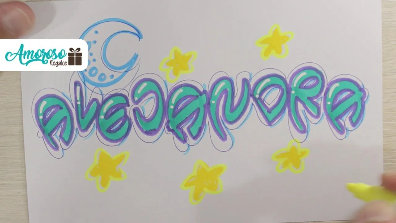 Letra y decoración del nombre Letra y decoración del nombre