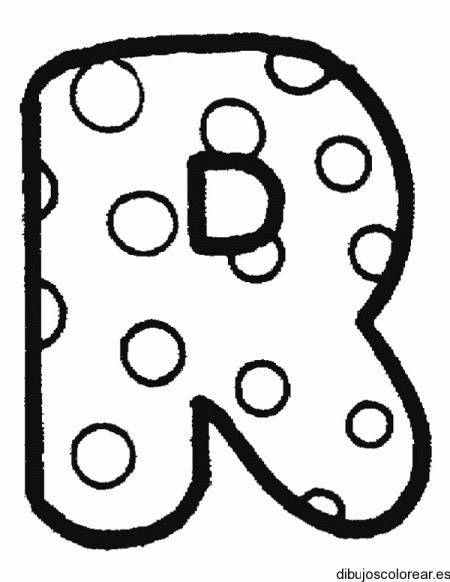 Letra R | Dibujos para Colorear