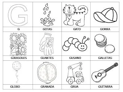 Letra G Dibujos Para Colorear - Serbagunamarine. Letra G Dibujos Para Colorear - Serbagunamarine.