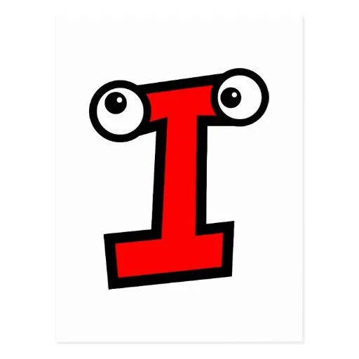 Letra divertida i del monograma postales de Zazzle. Letra divertida i del monograma postales de Zazzle.