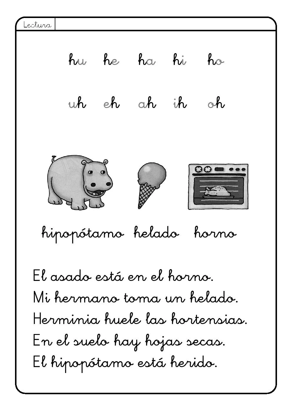 Letra H | h ~ La Eduteca