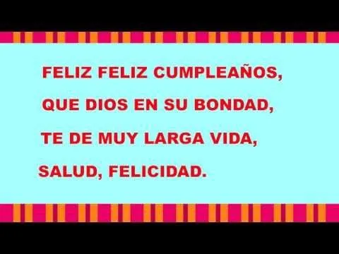 Letra -Feliz Cumpleaños Cristiano