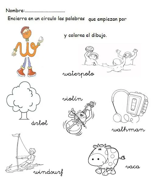 Objetos con letra W - Imagui