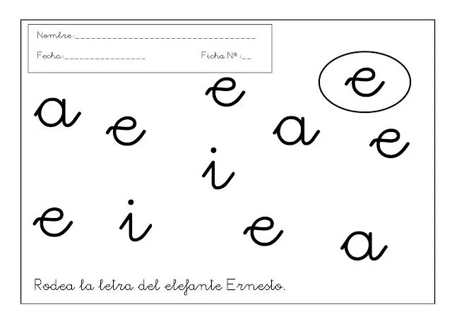 letra ligada | Un rincón en casa