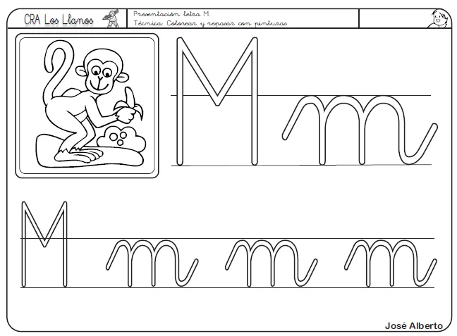 La letra m minuscula para colorear - Imagui La letra m minuscula para colorear - Imagui