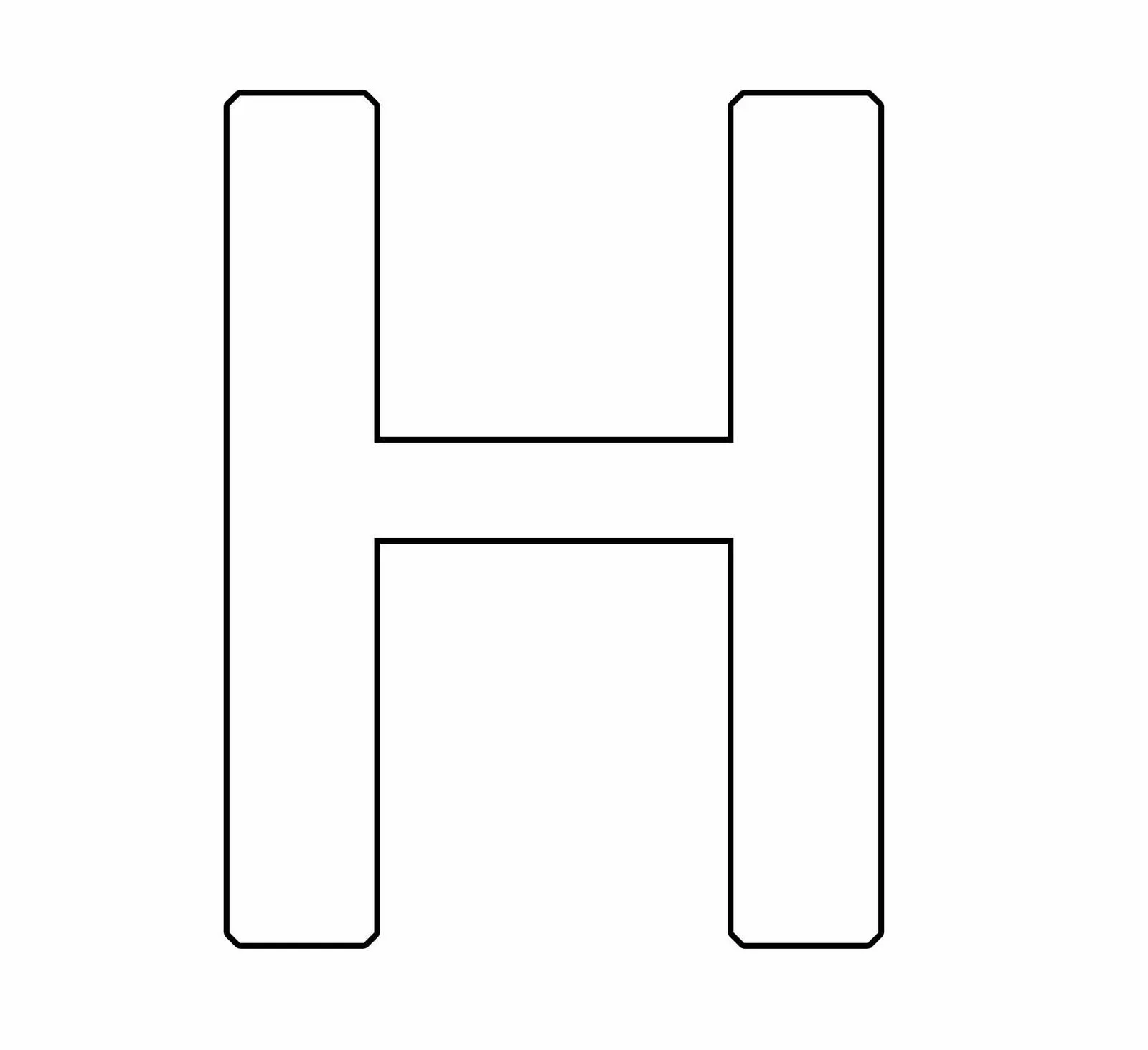 Letra h minúscula para colorear - Imagui