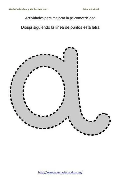 Grafomotricidad. Abecedario Punteado en minúscula. Letra ANNA ... Grafomotricidad. Abecedario Punteado en minúscula. Letra ANNA ...