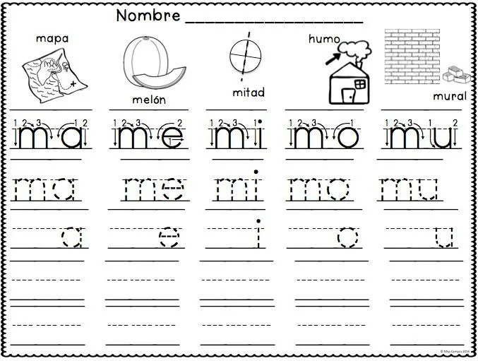 Letra Mm (ma, me, mi, mo, mu) BUNDLE