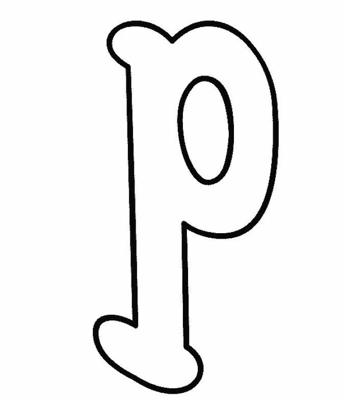 LETRA P MOLDES LETRA P | Moldes