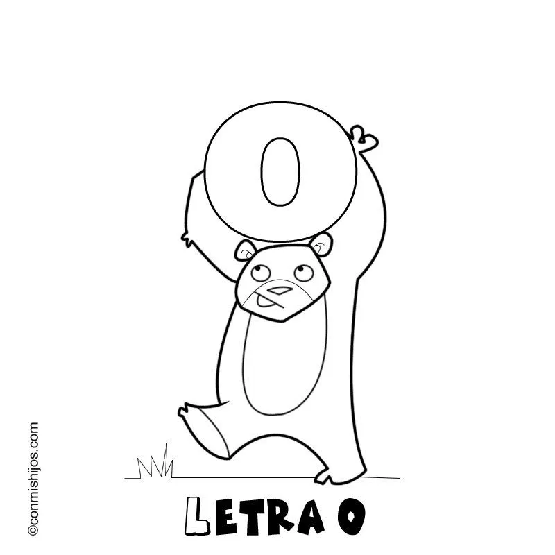 Letra O: Dibujos para colorear