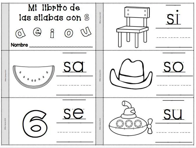 Letra Ss (sa, se, si, so, su) BUNDLE