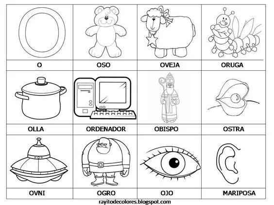 letra o | tareas | Pinterest