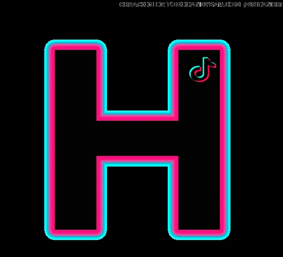 Letra h TikToK Letters font | Todo Candy Bar Letra h TikToK Letters font | Todo Candy Bar