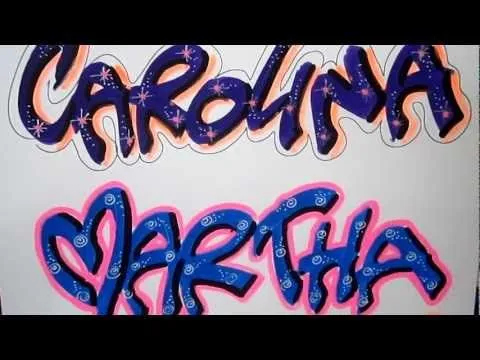 Letra Timoteo Nombres decorados - YouTube