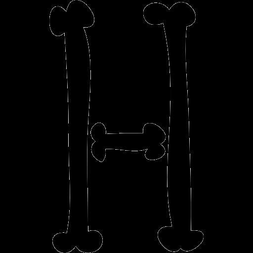 Letra h de tipografía llena de huesos de halloween - Iconos gratis de señales Letra h de tipografía llena de huesos de halloween - Iconos gratis de señales