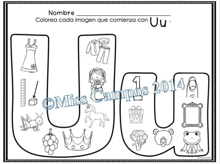 Letra U - Las Vocales - Spanish Alphabet - Letter U - Beginning ... Letra U - Las Vocales - Spanish Alphabet - Letter U - Beginning ...