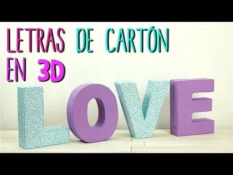 letras 3d | facilisimo.com