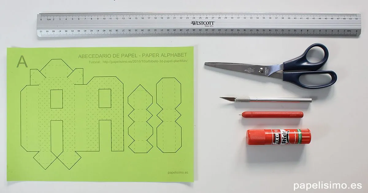 Cómo hacer letras 3D de papel o cartulina (Abecedario A-Z) | Papelisimo Cómo hacer letras 3D de papel o cartulina (Abecedario A-Z) | Papelisimo