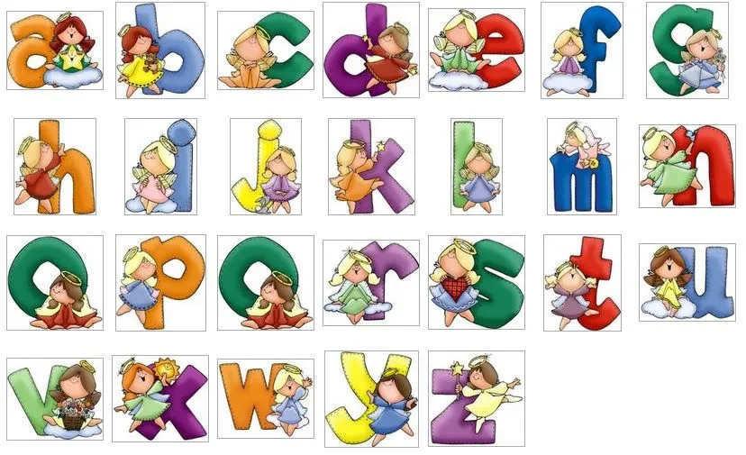 Las letras del abecedario decoradas - Imagui