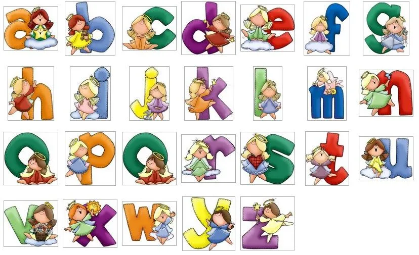 Las letras del abecedario decoradas - Imagui Las letras del abecedario decoradas - Imagui