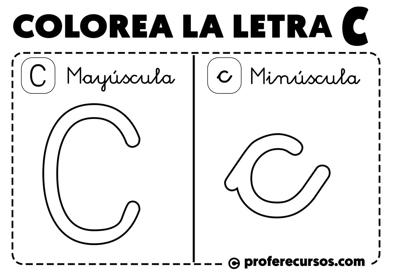 Letras del Abecedario para Colorear | Mayúsculas y Minúsculas