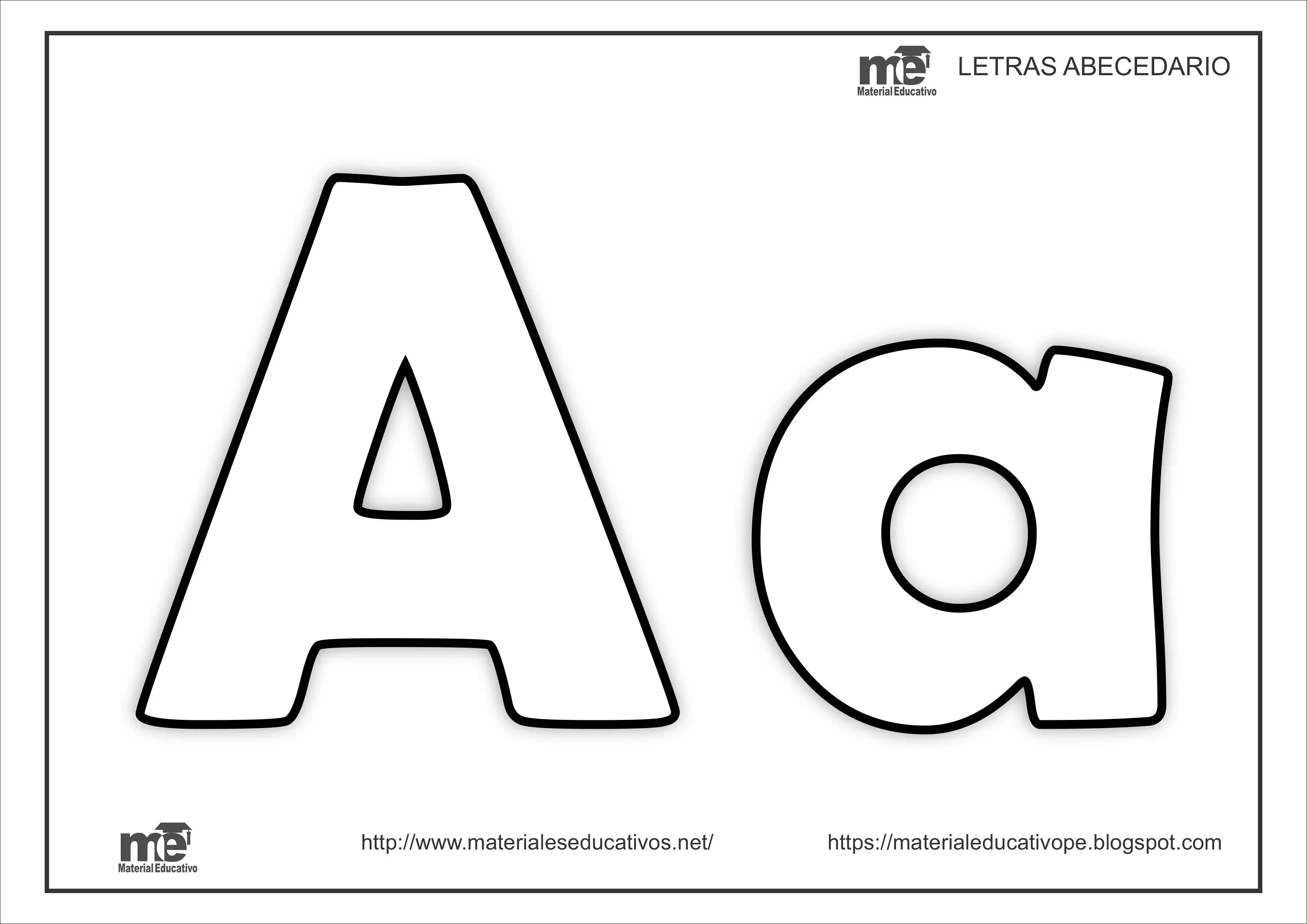 LETRAS DEL ABECEDARIO MAYUSCULAS Y MINUSCULAS A-J - Materiales Educativos