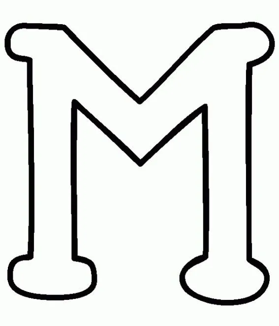 letras del abecedario la L y la M | pintar y colorear