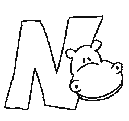 Abecedario de Animales Letra N ~ Dibujos para Colorear Infantil Abecedario de Animales Letra N ~ Dibujos para Colorear Infantil