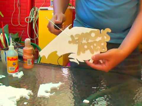 LETRAS PARA BABY SHOWER - CREADAS CON EL CORTADOR ELECTRICO - YouTube