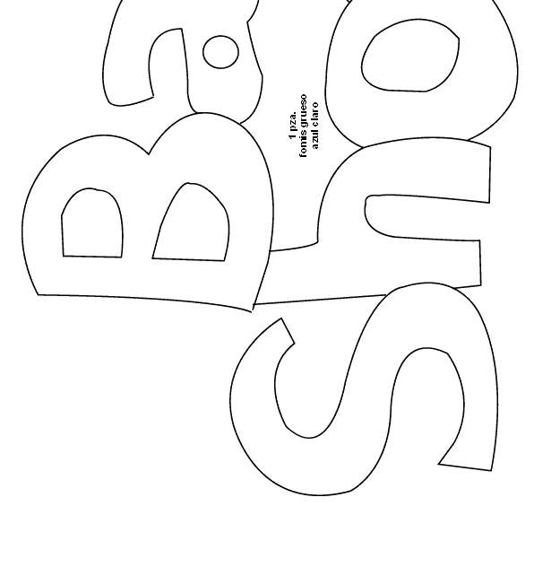 letras para baby shower en foami - Buscar con Google | Bebé ...