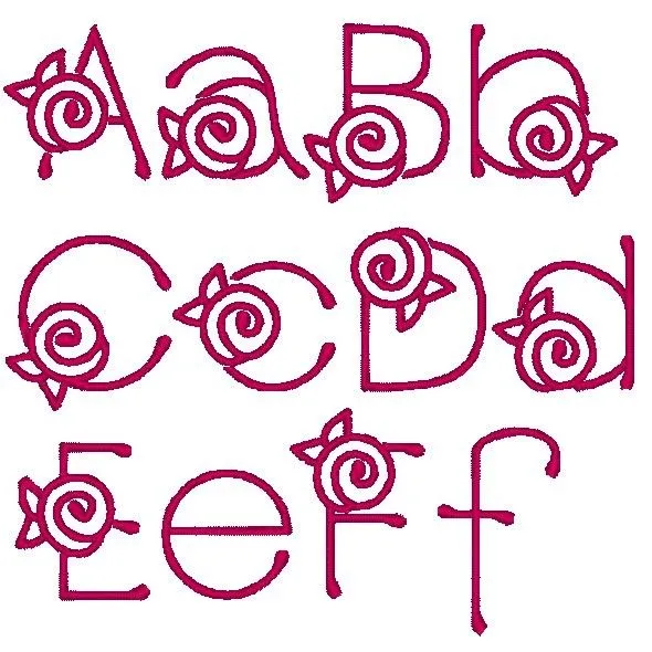 Letras bonitas abecedario a color - Imagui