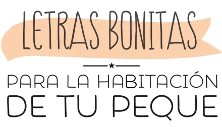 Letras bonitas para la habitación de tu peque | muymolon