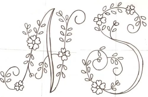 Plantillas de letras para bordar a mano - Imagui Plantillas de letras para bordar a mano - Imagui