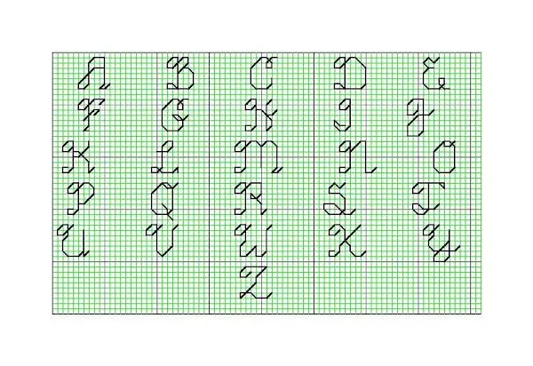 letras para bordar letras | Aprender manualidades es facilisimo.com