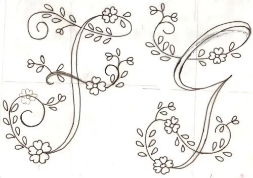 Abecedario de letras para bordar a mano - Imagui Abecedario de letras para bordar a mano - Imagui