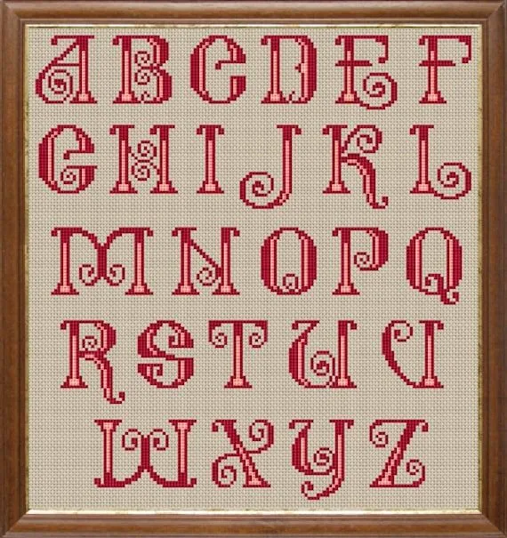 Letras para bordar en punto cruz Alfabeto Descarga - Etsy México Letras para bordar en punto cruz Alfabeto Descarga - Etsy México