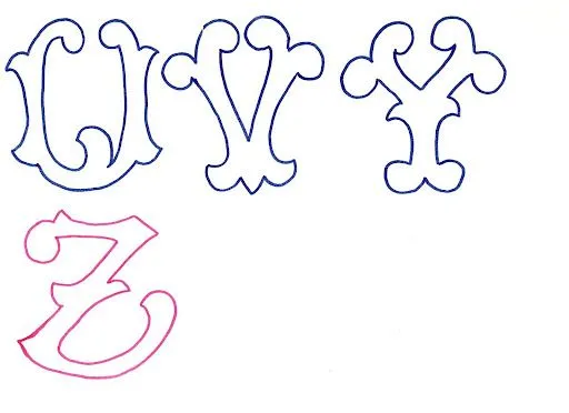 Modelo de letras. Dibujo de letras para fotocopiar, ampliar o reducir ... Modelo de letras. Dibujo de letras para fotocopiar, ampliar o reducir ...