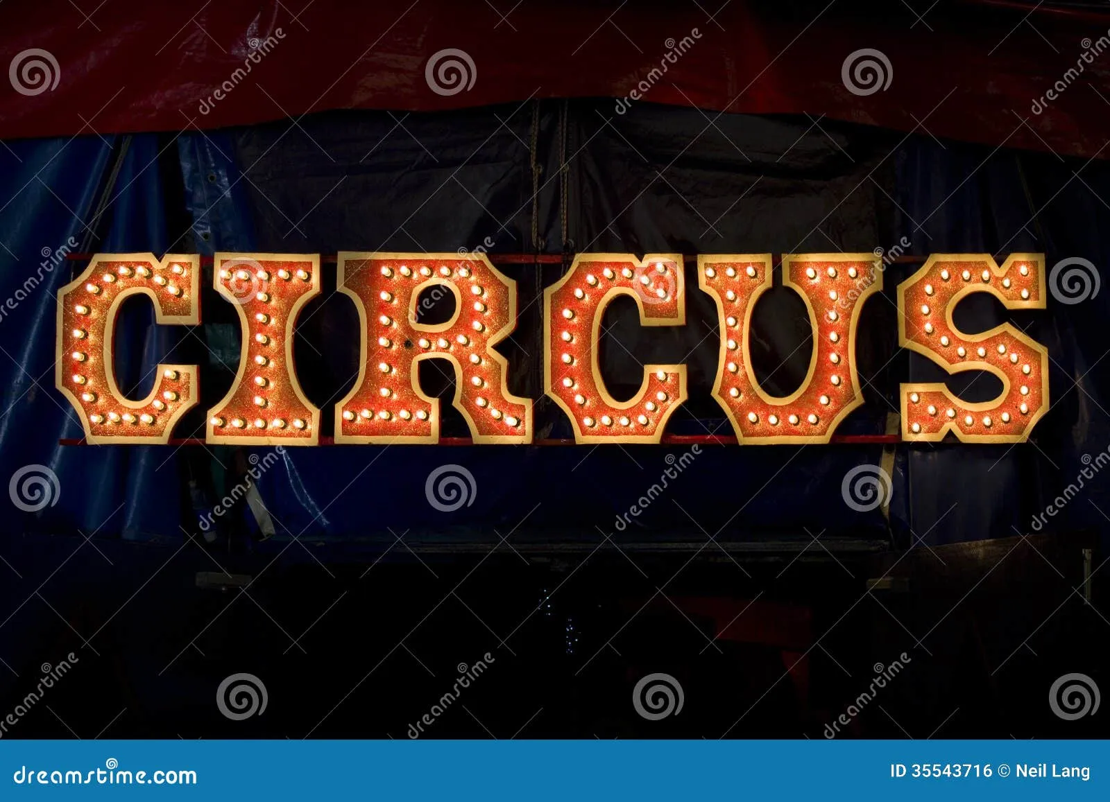 Letras Del Circo Imagen de archivo libre de regalías - Imagen ...