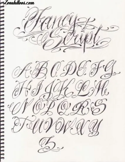 Lettering chicano abecedario - Imagui