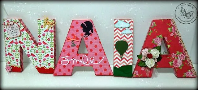 letras decoradas | Aprender manualidades es facilisimo.