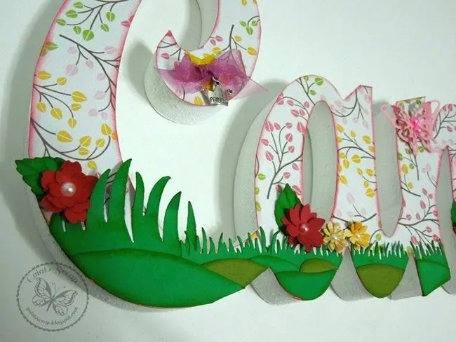 Letras decoradas "Candela" | Aprender manualidades es facilisimo.com