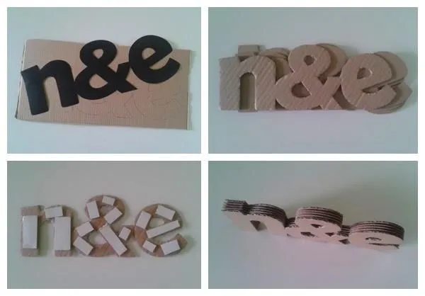 Cómo hacer letras decorativas con cartón - Paperblog