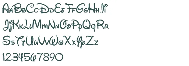 Walt Disney Script v4.1 font download free (truetype)