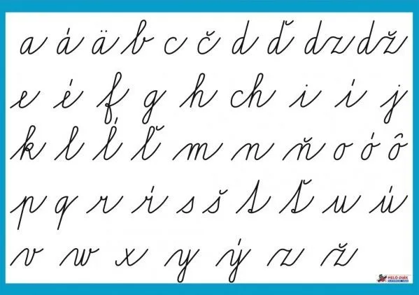 Letras eslovacas escritas a mano | Eslovaquia Letras eslovacas escritas a mano | Eslovaquia