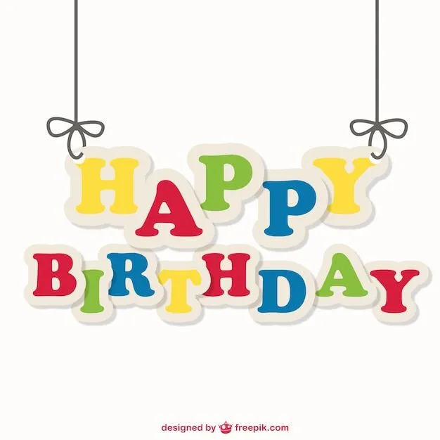 Letras de feliz cumpleaños de colores | Descargar Vectores gratis Letras de feliz cumpleaños de colores | Descargar Vectores gratis