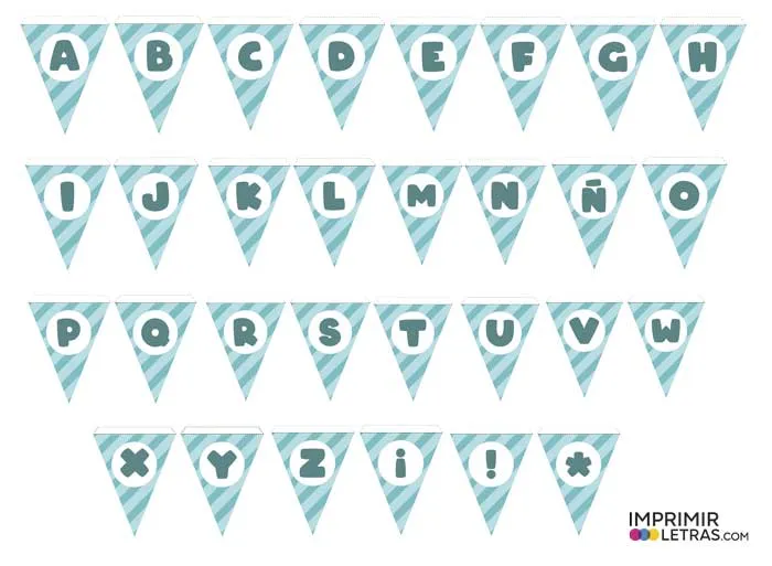 ▷ Letras de Feliz Cumpleaños para Imprimir